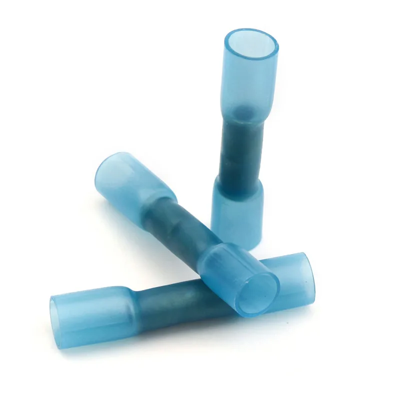 10/20/30/50PCS Heat Shrink Insulated Butt Connectors Splice Electrical Crimp Terminals Waterproof AWG 22-18 AWG 16-14 AWG 12-10
