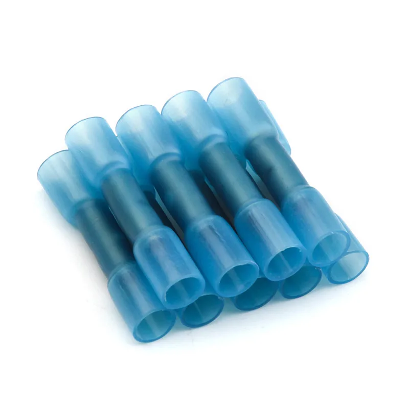 10/20/30/50PCS Heat Shrink Insulated Butt Connectors Splice Electrical Crimp Terminals Waterproof AWG 22-18 AWG 16-14 AWG 12-10