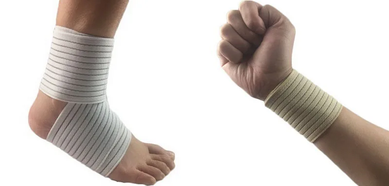 1Pcs Cotton Elastic Bandage For Wrist Calf Elbow Leg Ankle Protector Compression Knee Support Band Sport Tape Fitness Safety
