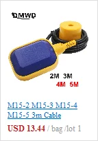 M15-2 M15-3 M15-4 M15-5 3m Cable Controller Float Switch Liquid Fluid Water Level Float Switch Controller Contactor Sensor