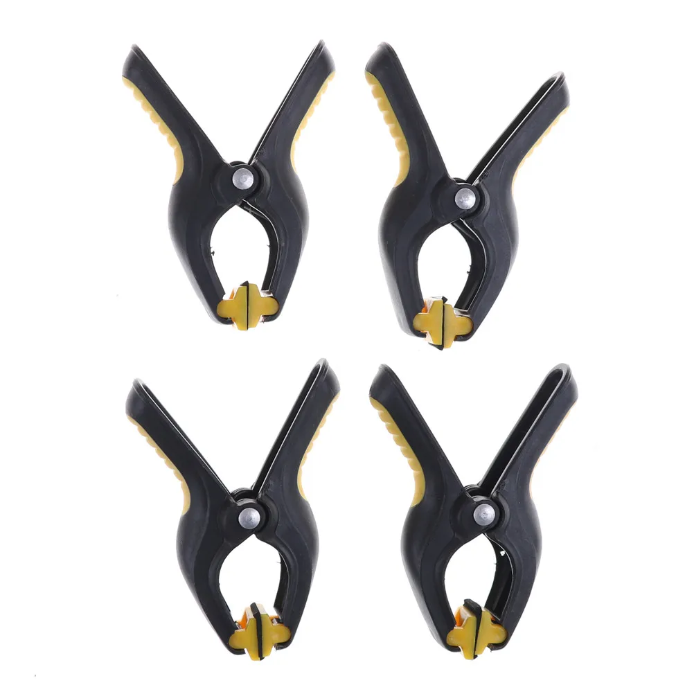 4 /6 /10pcs Spring Clamps Fixture Plastic Fastening Clips For LCD Screen Phone Non-slip Handle Repair Tools Outillage