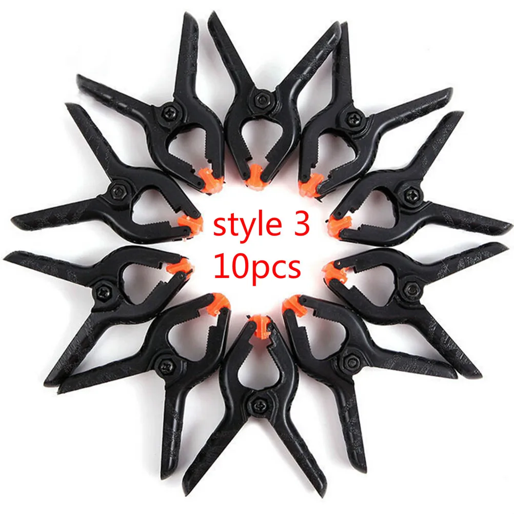 4 /6 /10pcs Spring Clamps Fixture Plastic Fastening Clips For LCD Screen Phone Non-slip Handle Repair Tools Outillage