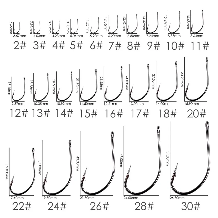 50pcs 10pcs Coating High Carbon Stainless Steel Barbed Carp Fishing Hooks Pack with Retail Original Box Fishing Hook Tackle