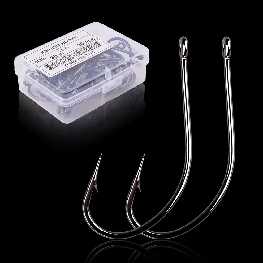 50pcs 10pcs Coating High Carbon Stainless Steel Barbed Carp Fishing Hooks Pack with Retail Original Box Fishing Hook Tackle