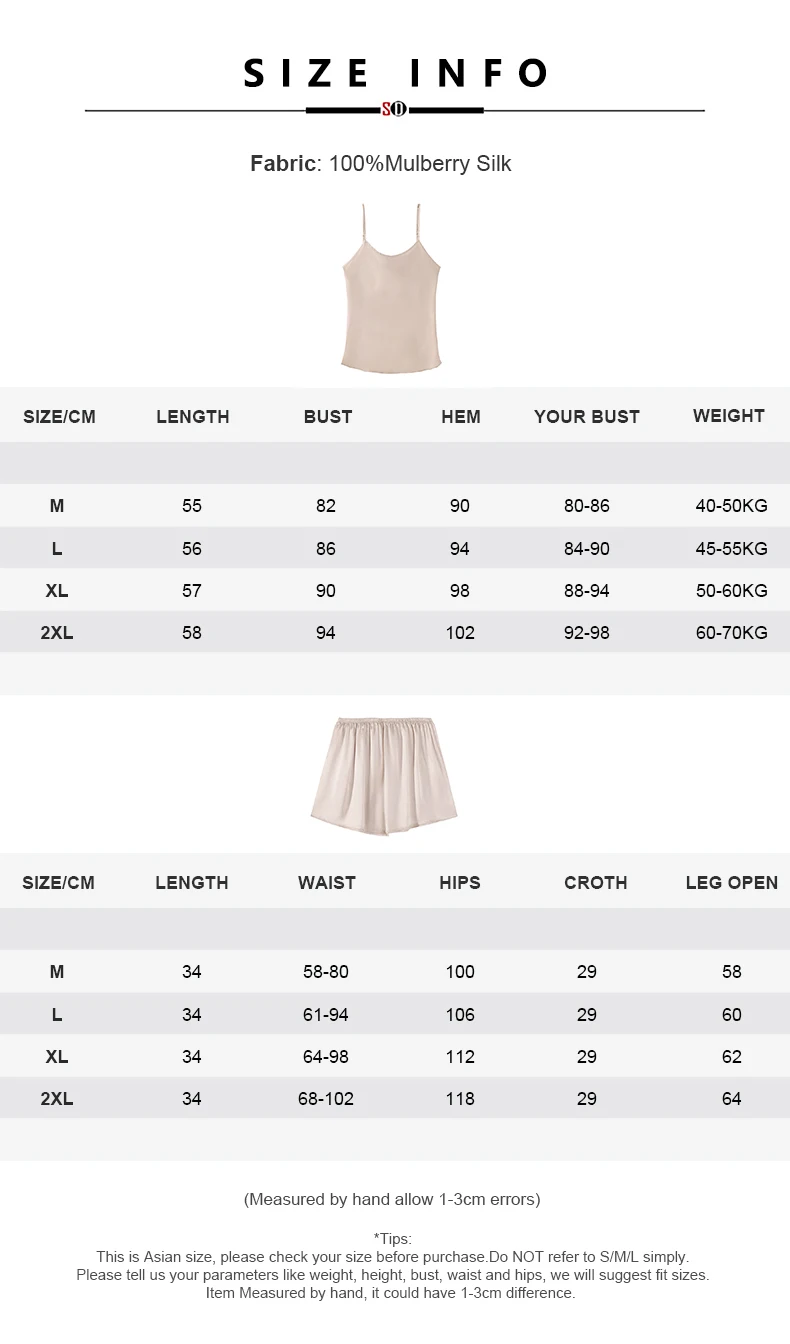 SuyaDream. Women Camis and Shorts, 19MM 100%Real Silk, Sleeveless Chic Summer Set, 2024 Solid Camisoles, White, Pink, Beige