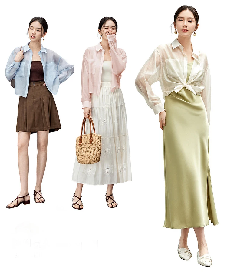 SENTUBILA Lyocell Women Shirt 2026 Spring Summer Lapel Neck Long Sleeve Crop Solid Pockets Lace-up Female Cozy Blouse 142C54323
