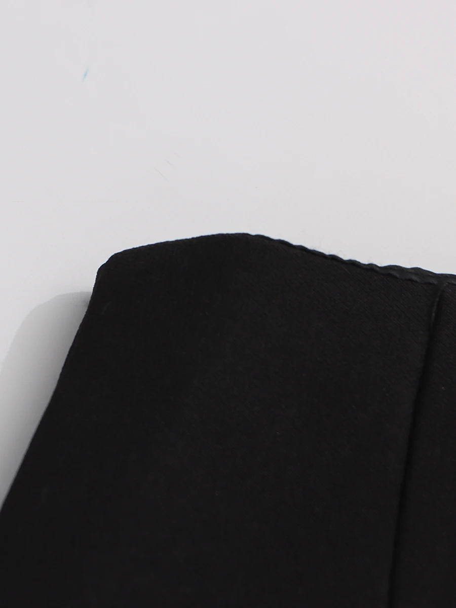 TWOTWINSTYLE Slimming Spliced Zipper Fashion Mini Dresses for Women High Neck Sleeveless High Waist Patchwork Folds Dress Female