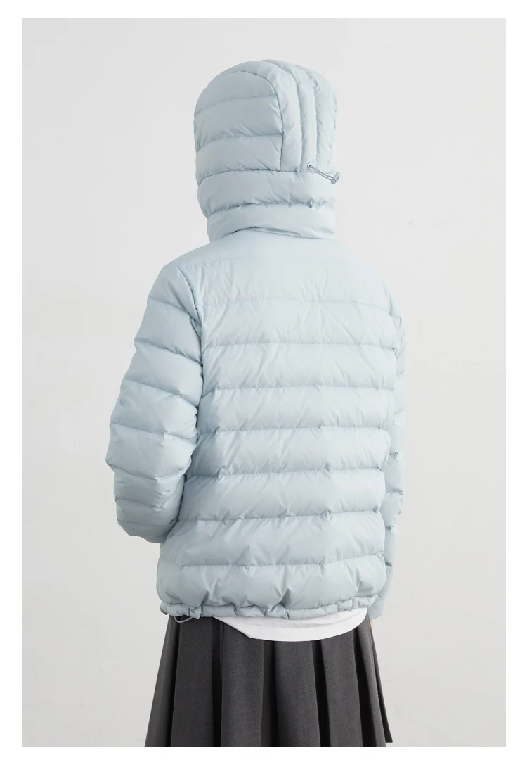 CHIC VEN Women Lightweight Down Coats Solid Loose Casual New Hooded Slim Girl Down Jacket 90 White Duck Down Autumn Winter 2025