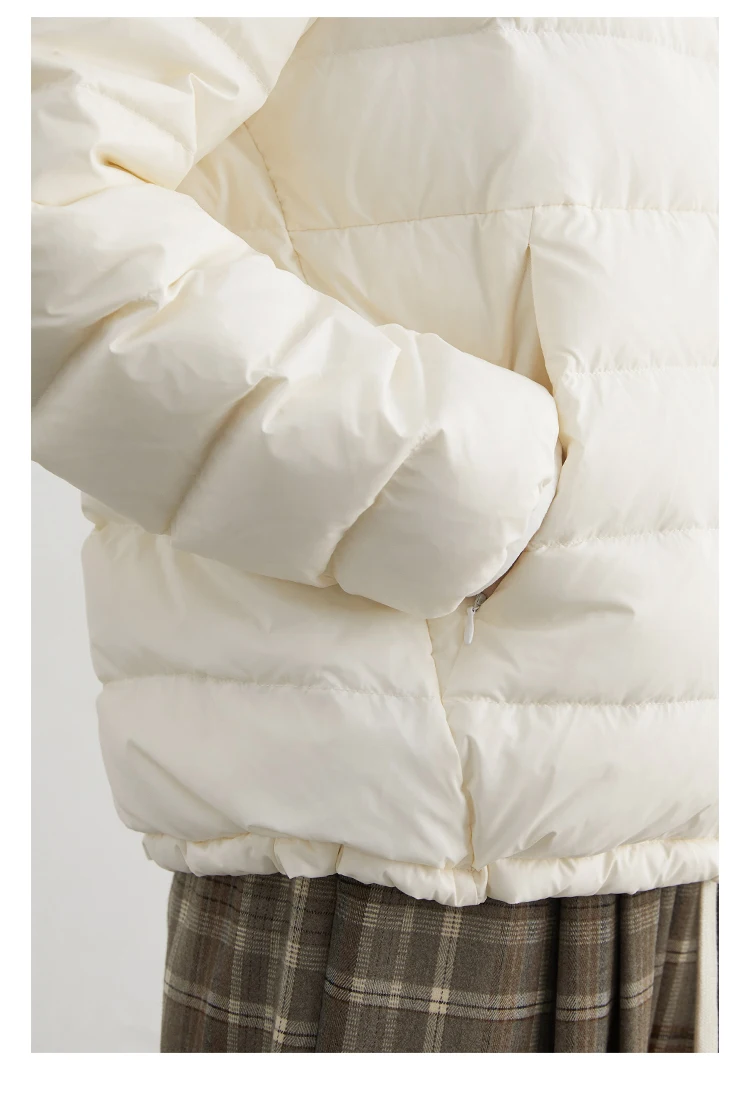 CHIC VEN Women Lightweight Down Coats Solid Loose Casual New Hooded Slim Girl Down Jacket 90 White Duck Down Autumn Winter 2025