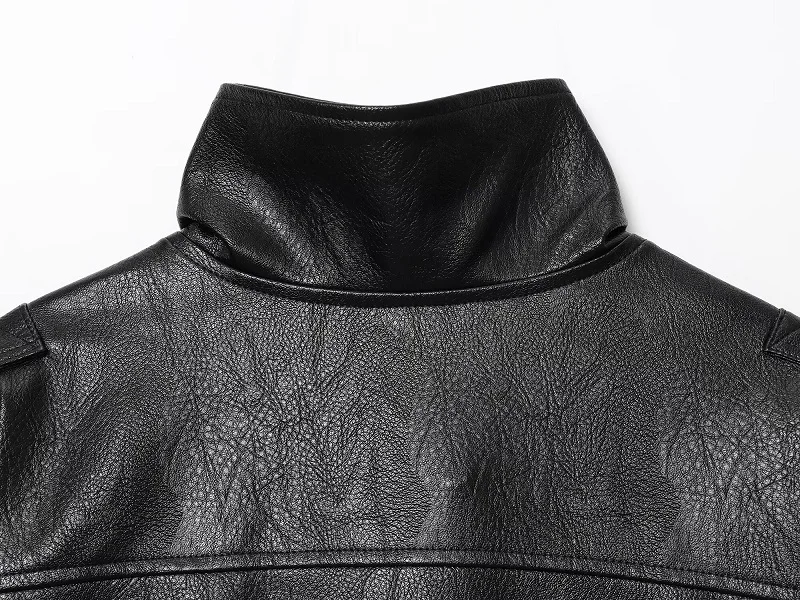 MUJER Faux Leather Women's Jacket Black Oversize Bomber Jackets for Women Outerwears Winter Overcoat Female Fashion Jacket Woman