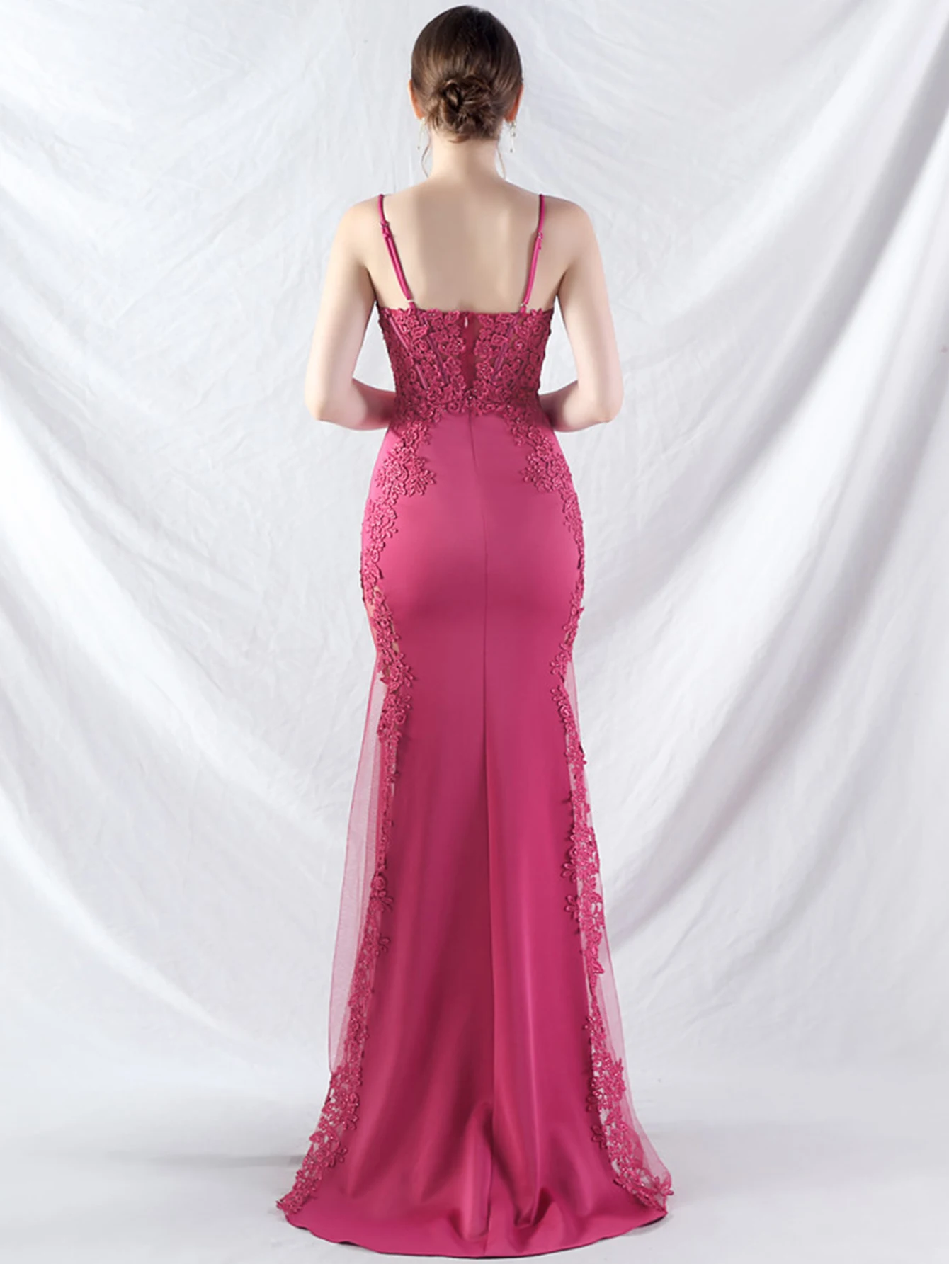 Sexy See Through Lace Maxi Summer Dress Women Elegant Luxury Mesh Bridesmaid Evening Dresses Birthday Prom Long Dresses Vestido