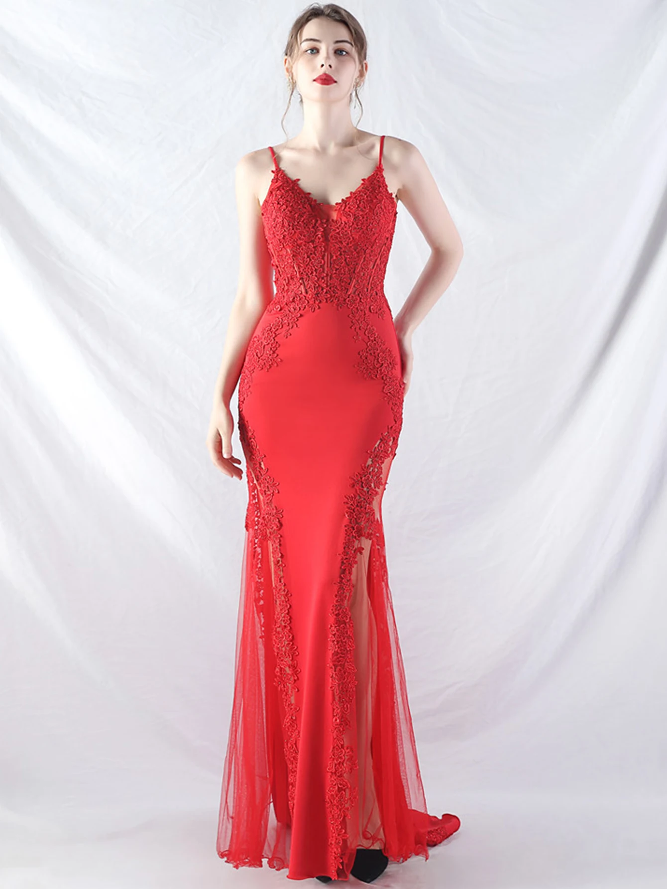Sexy See Through Lace Maxi Summer Dress Women Elegant Luxury Mesh Bridesmaid Evening Dresses Birthday Prom Long Dresses Vestido