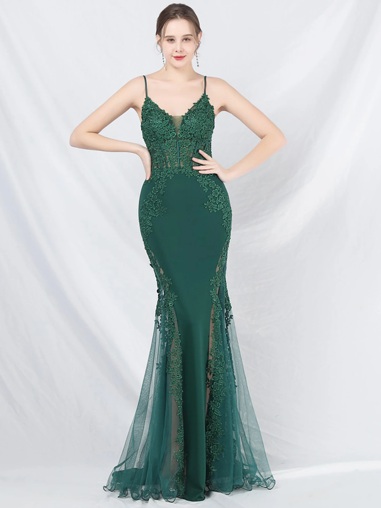Sexy See Through Lace Maxi Summer Dress Women Elegant Luxury Mesh Bridesmaid Evening Dresses Birthday Prom Long Dresses Vestido