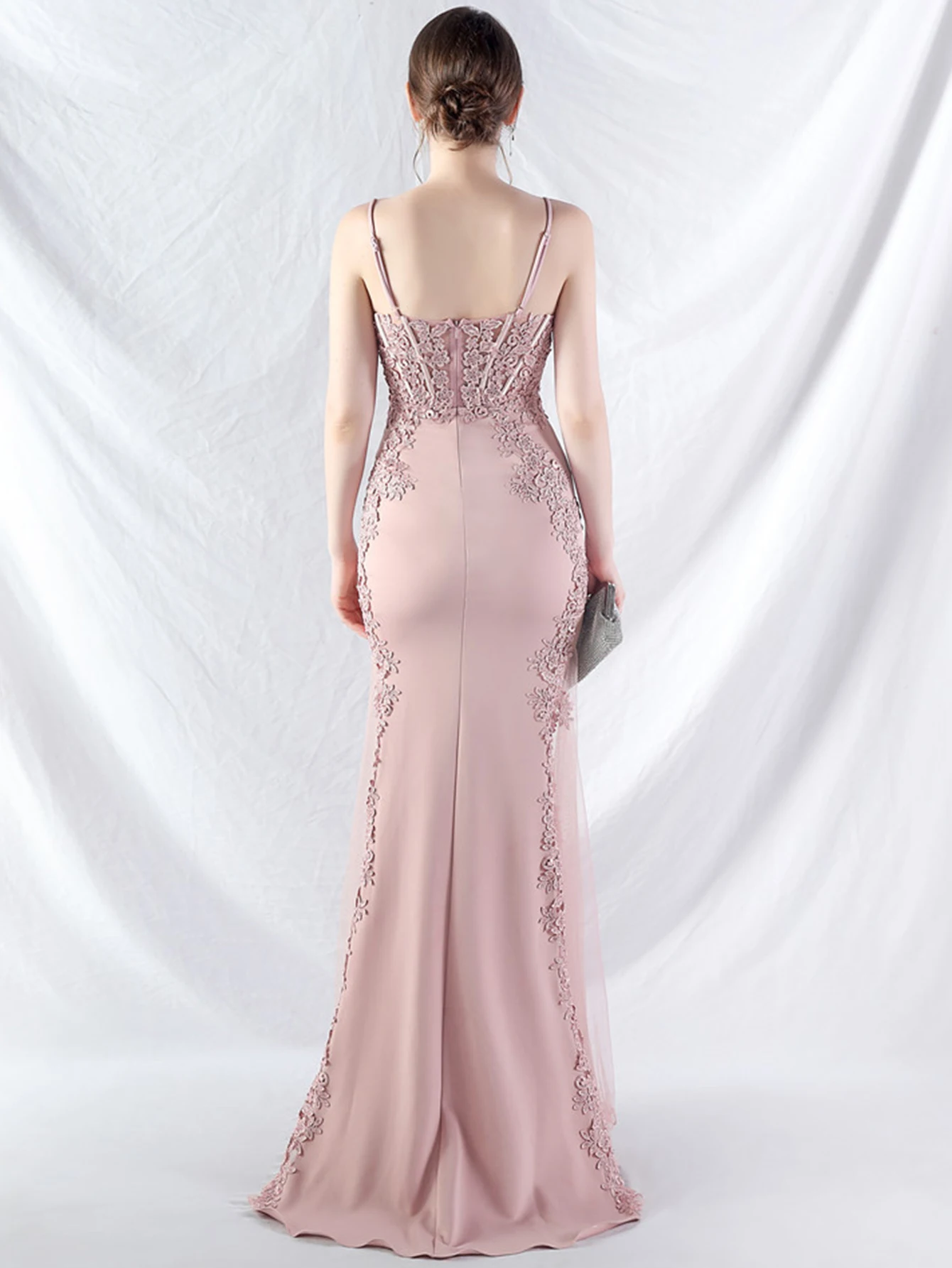 Sexy See Through Lace Maxi Summer Dress Women Elegant Luxury Mesh Bridesmaid Evening Dresses Birthday Prom Long Dresses Vestido