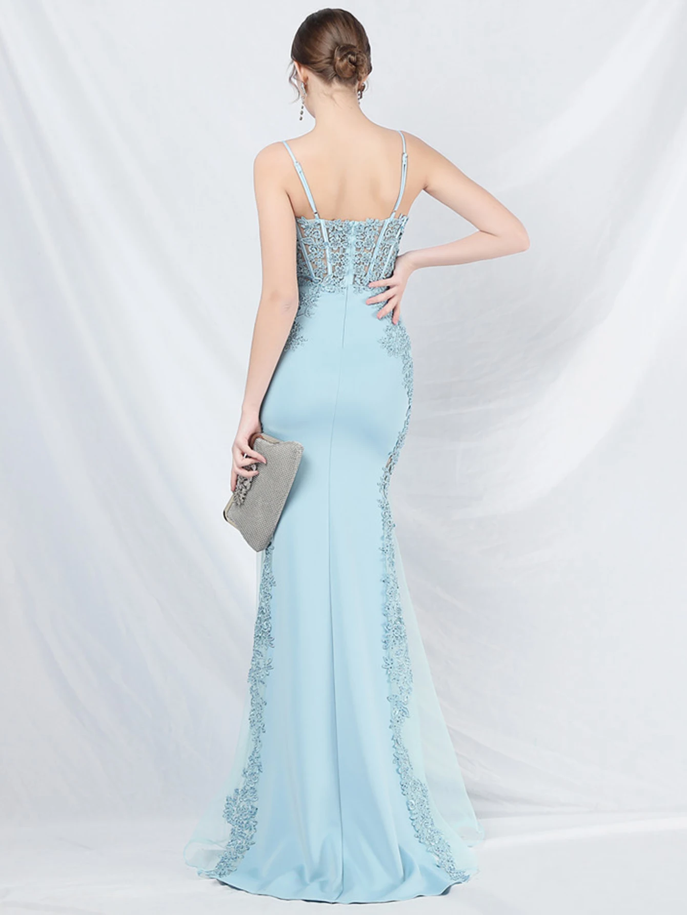 Sexy See Through Lace Maxi Summer Dress Women Elegant Luxury Mesh Bridesmaid Evening Dresses Birthday Prom Long Dresses Vestido