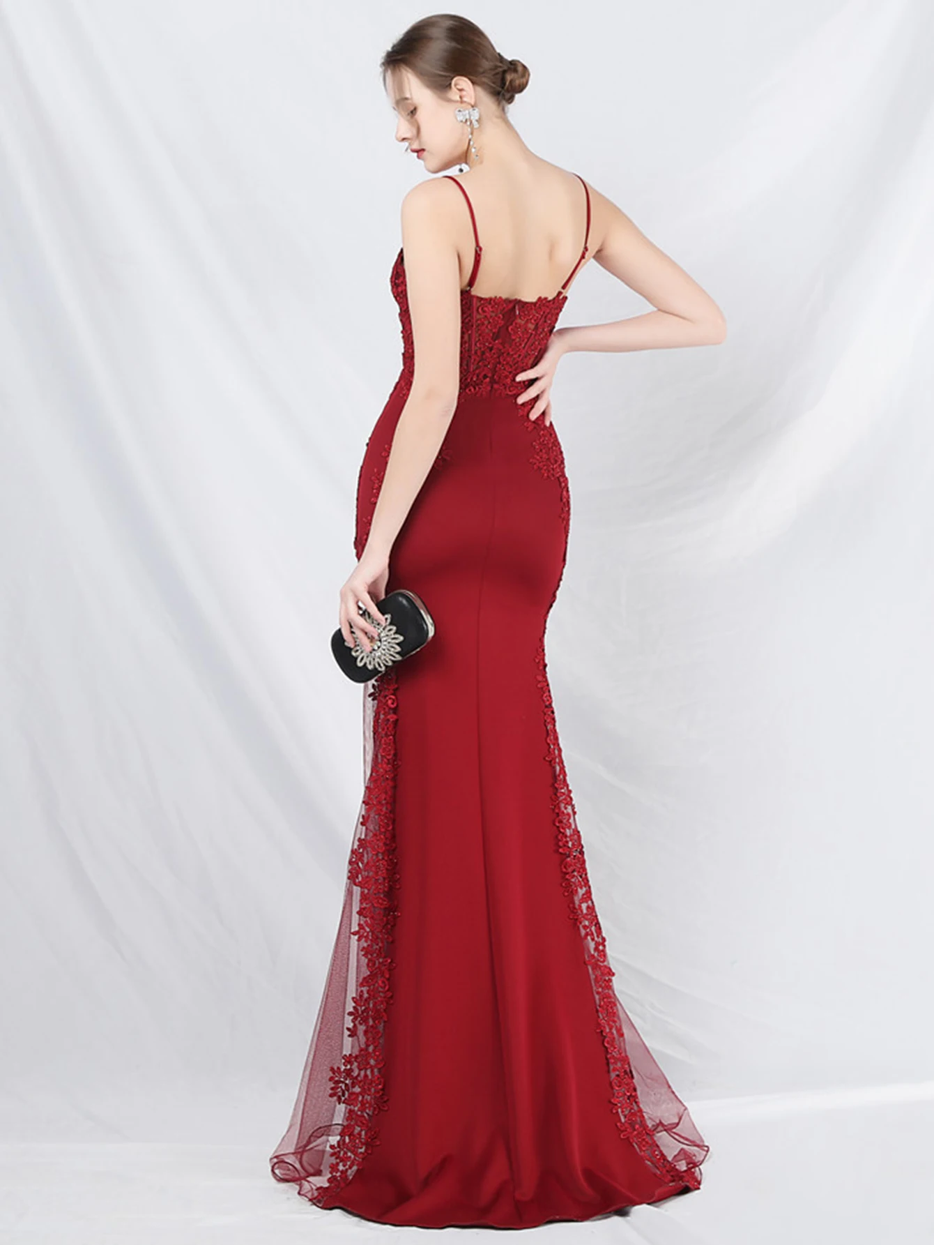 Sexy See Through Lace Maxi Summer Dress Women Elegant Luxury Mesh Bridesmaid Evening Dresses Birthday Prom Long Dresses Vestido