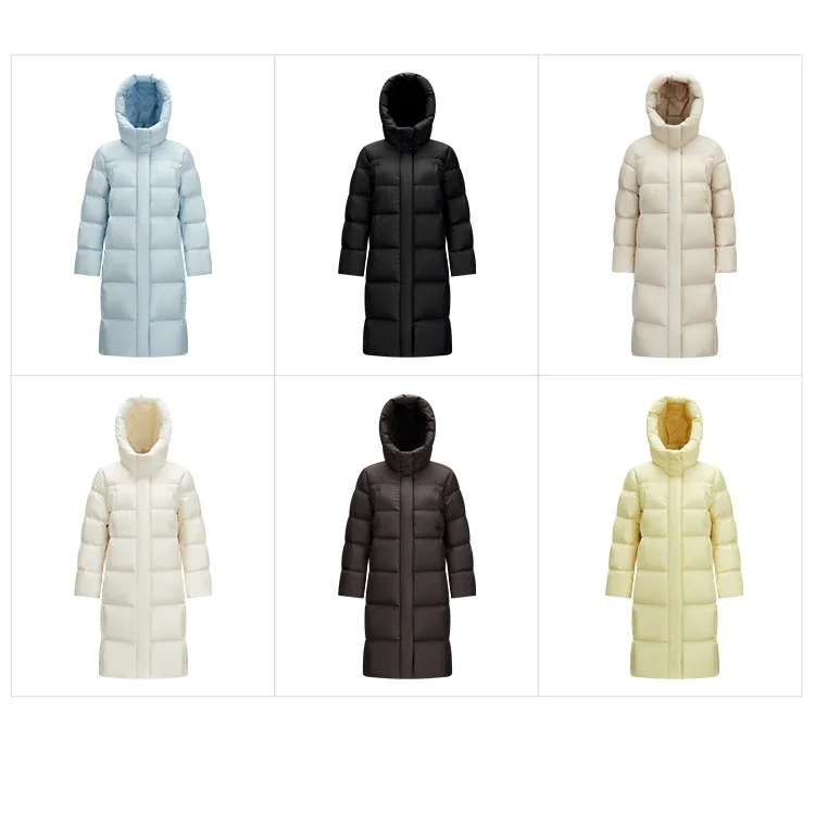 Semir Down Jacket Women Winter Long 90% Duck Down Waterproof Oil-proof Stain-proof 2026 New Solid Hooded Winter Woman Clothes