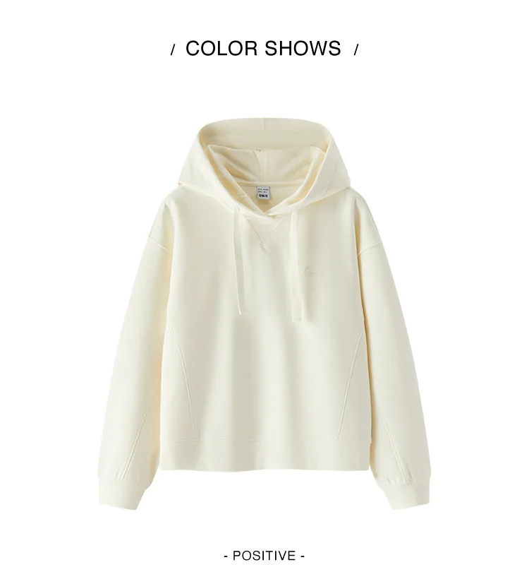 Semir Embroidered Hoodies Soft Texture Women Spring Casual Sweatshirt Fashion Comfort Loose Style Gentle Trend Cozy New 2026