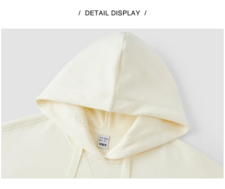 Semir Embroidered Hoodies Soft Texture Women Spring Casual Sweatshirt Fashion Comfort Loose Style Gentle Trend Cozy New 2026