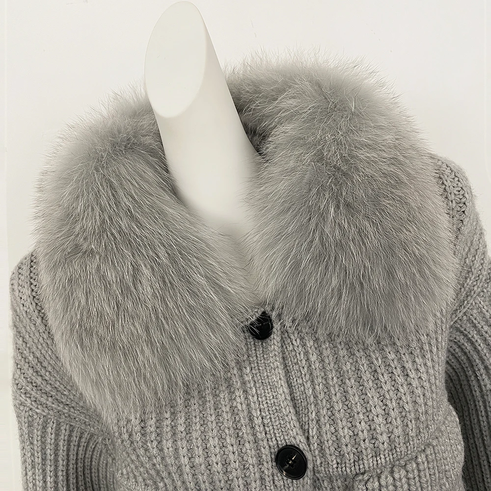 Reality Fur Pullovers Women's Sweater Women Trends 2025 Cardigan Femmes Blouse Autumn New Women's Clothing Women Winter Clothes
