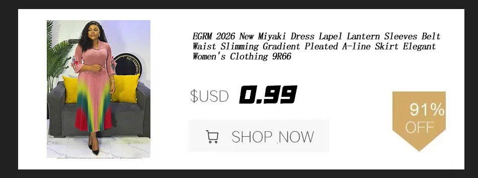 EGRM New Miyaki Pleated Long Dress Short Sleeved Summer Hot Sale Women's Double Breasted Waist Cinching Slimming Versatile Skirt