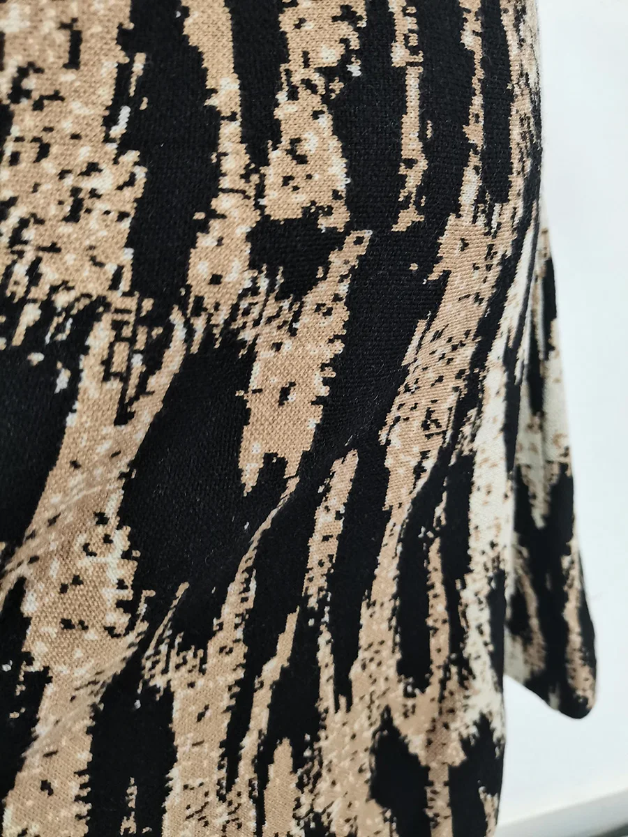 TWOTWINSTYLE Leopard Slimming Fashion Dresses for Women Round Neck Short Sleeves High Waist Casual Mini Dress Female Clothing