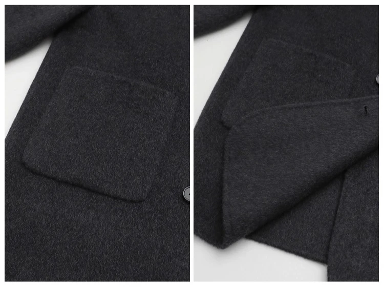 CHIC VEN New Women Woolen Coat Loose Solid Mid-length Double-sided Oversized Office Ladies Jackets Outerwear Autumn Winter 2026