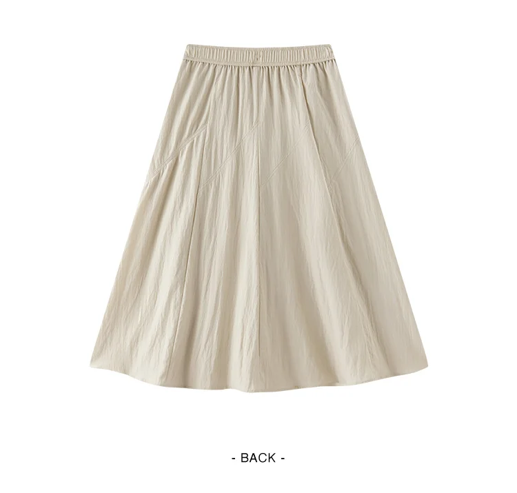 Semir Womens Skirt 2026 Elastic Waist Draped Split A Line Tops Loose Casual Style Soft Elegant Comfortable Daily Wear