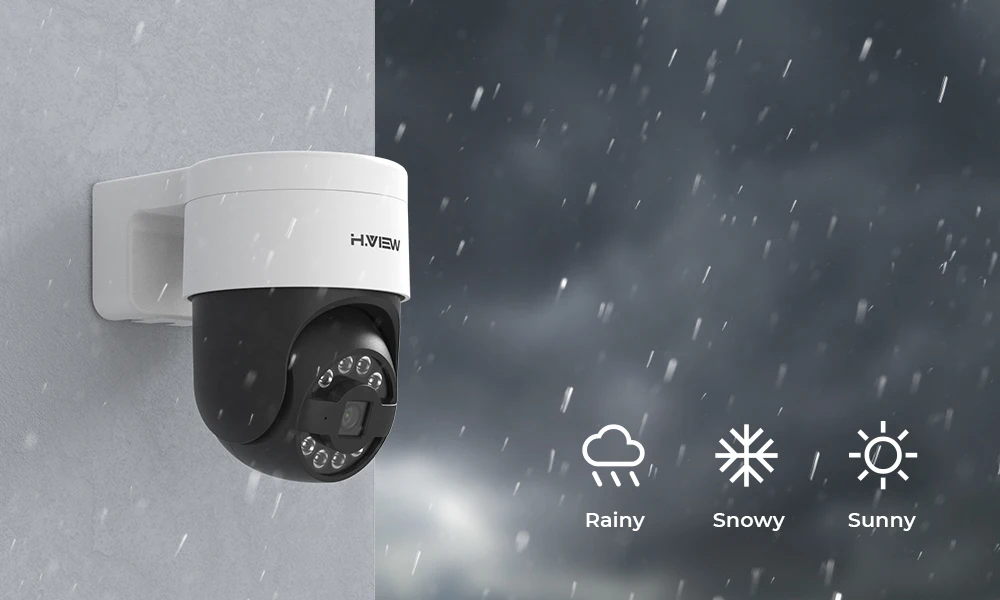 H.View Cctv Security Poe Ip Camera Ptz 5Mp 8mp 4K Dome Outdoor Audio Video Surveillance For Nvr System Xmeye