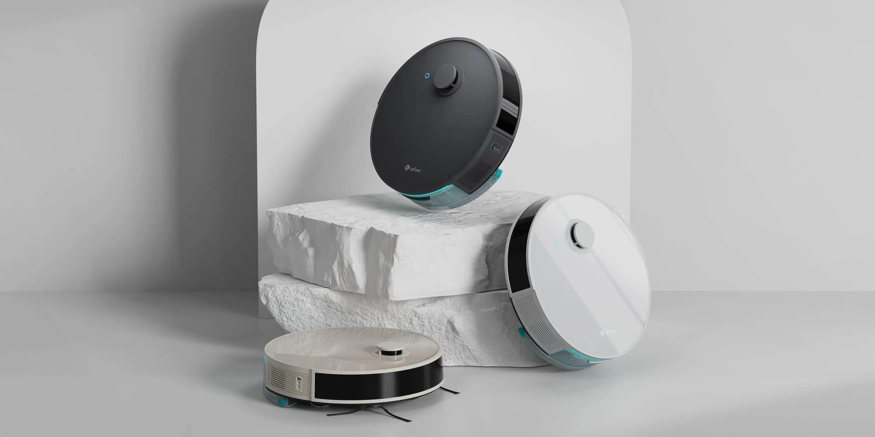 Lefant M320 6000Pa Powerful Suction Robot Vacuum Cleaner with Mop ,210 Mins Runtime,800ML Visible Dustbin,Carpet Detection