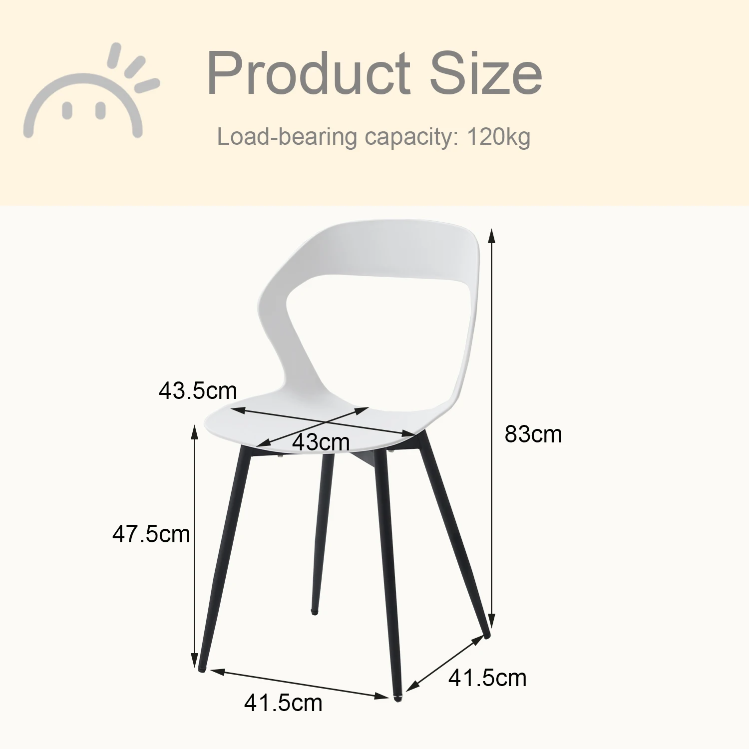 Set of 4 / 6 Scandinavia Dining Chairs for Dining Room Furniture Chair Nordic Designer Creative Household Backrest Chair