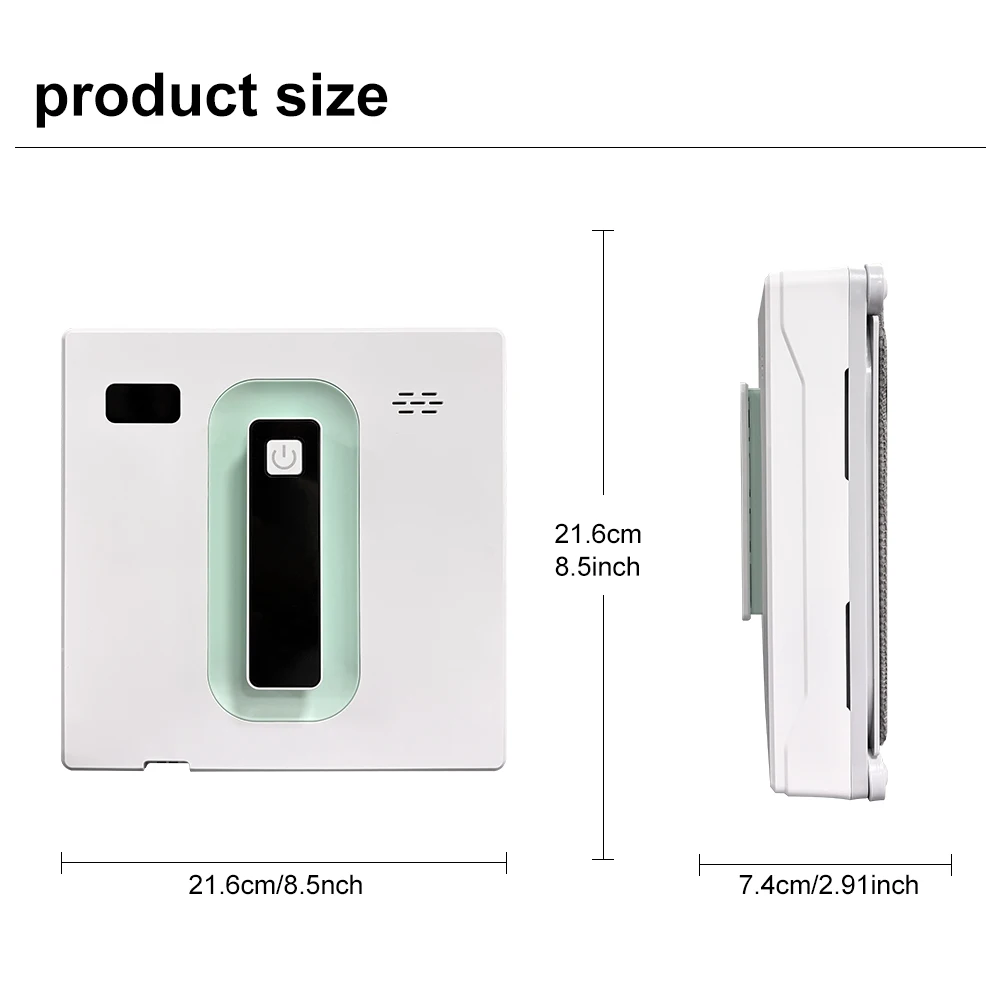 PuRuiKai Robot Electric Automatic Window Cleaning Robotic , With APP/Remote Control,With Voice Broadcast Two-way Automatic Spray