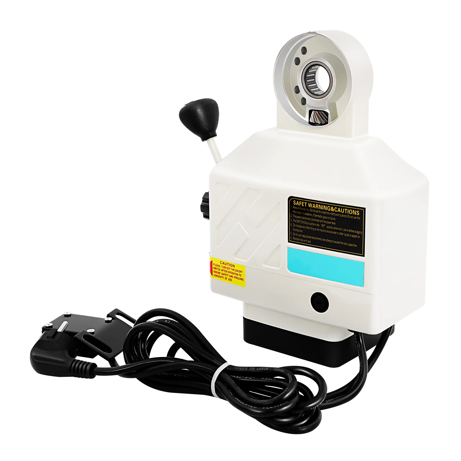 Power Feed For Milling Machine,220V Portable Adjustable Speed X-Axis Power Feed Drive Feed Kit,Positive And Negative Commutation