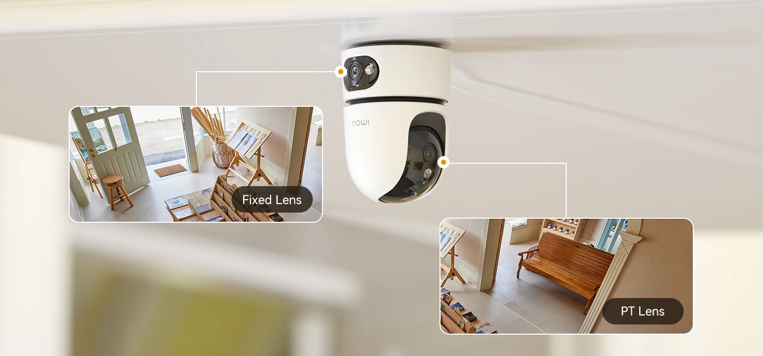 IMOU Ranger dual Pro 10MP Indoor Wifi PTZ Security Camera with One-touch Video Call AI Human & Pet Detection Two-Way Audio for Baby Monitor