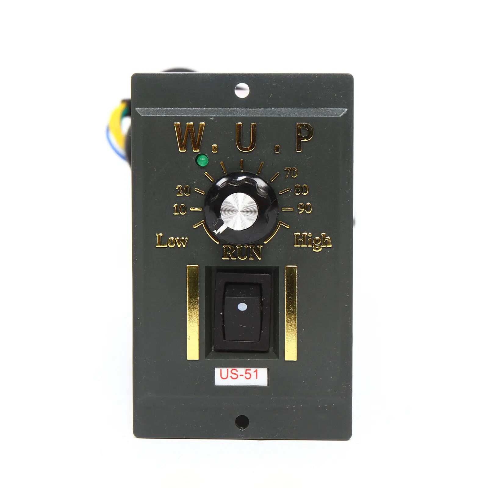 90W 220V AC 50K Gear Motor Reducer Electric Variable Speed Controller 0-27RPM