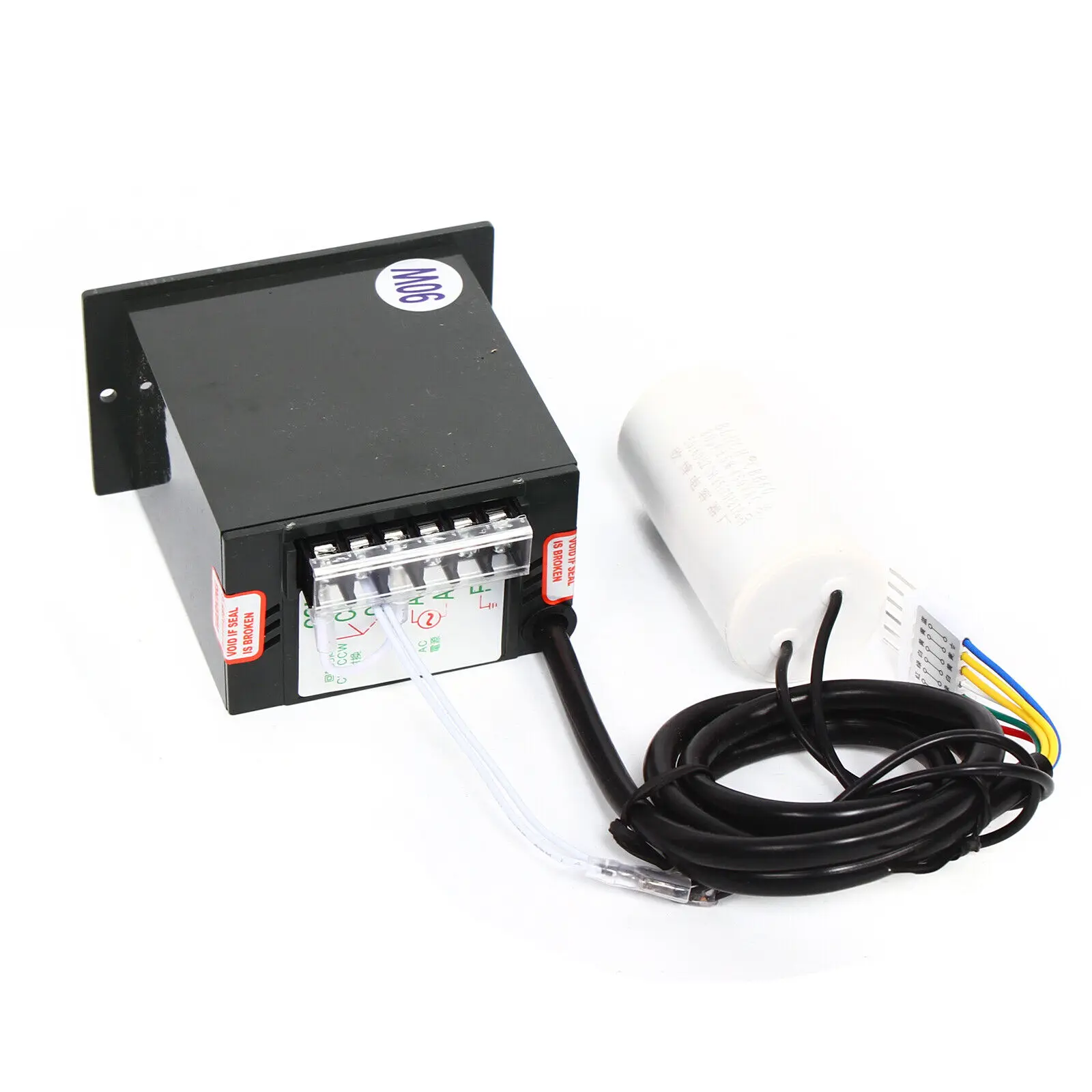 90W 220V AC 50K Gear Motor Reducer Electric Variable Speed Controller 0-27RPM