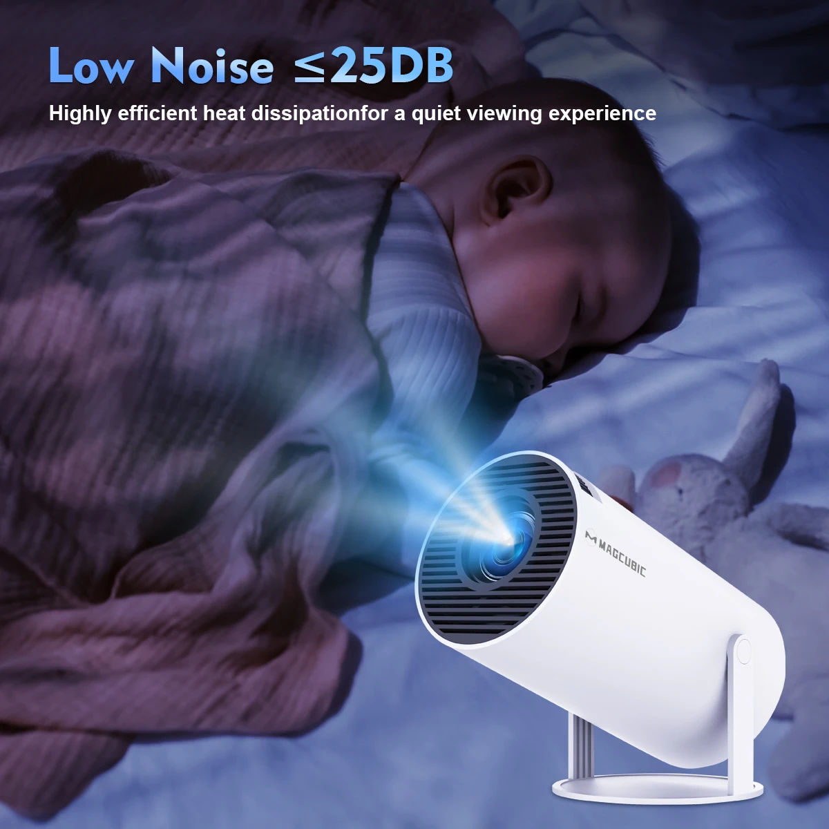 Magcubic Projector Android 14 Projector HY300 Pro Wifi6 290ANSI Projector 8K BT5.4 Home Cinema Outdoor Portable Projetor