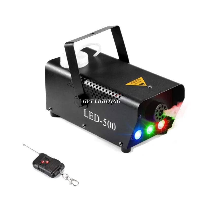 New Remote Control LED 500W Smoke Machine RGB Mixed Color Fog Machine Professional Smoke Ejector Stage equipment LED Fogger