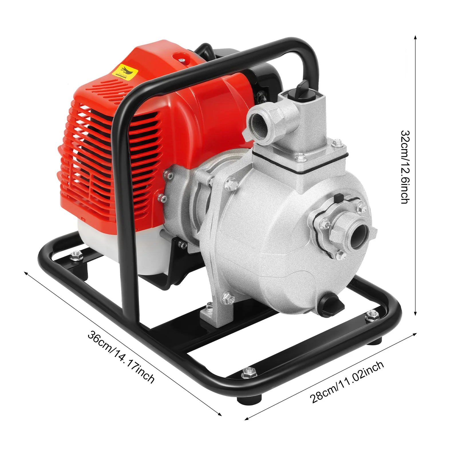 1.25KW Water Pump Anti-Rust Air-Cooled 1In Gas-Powered Power Multi-function Equipment for Firefighting and Fishpond Aquaculture