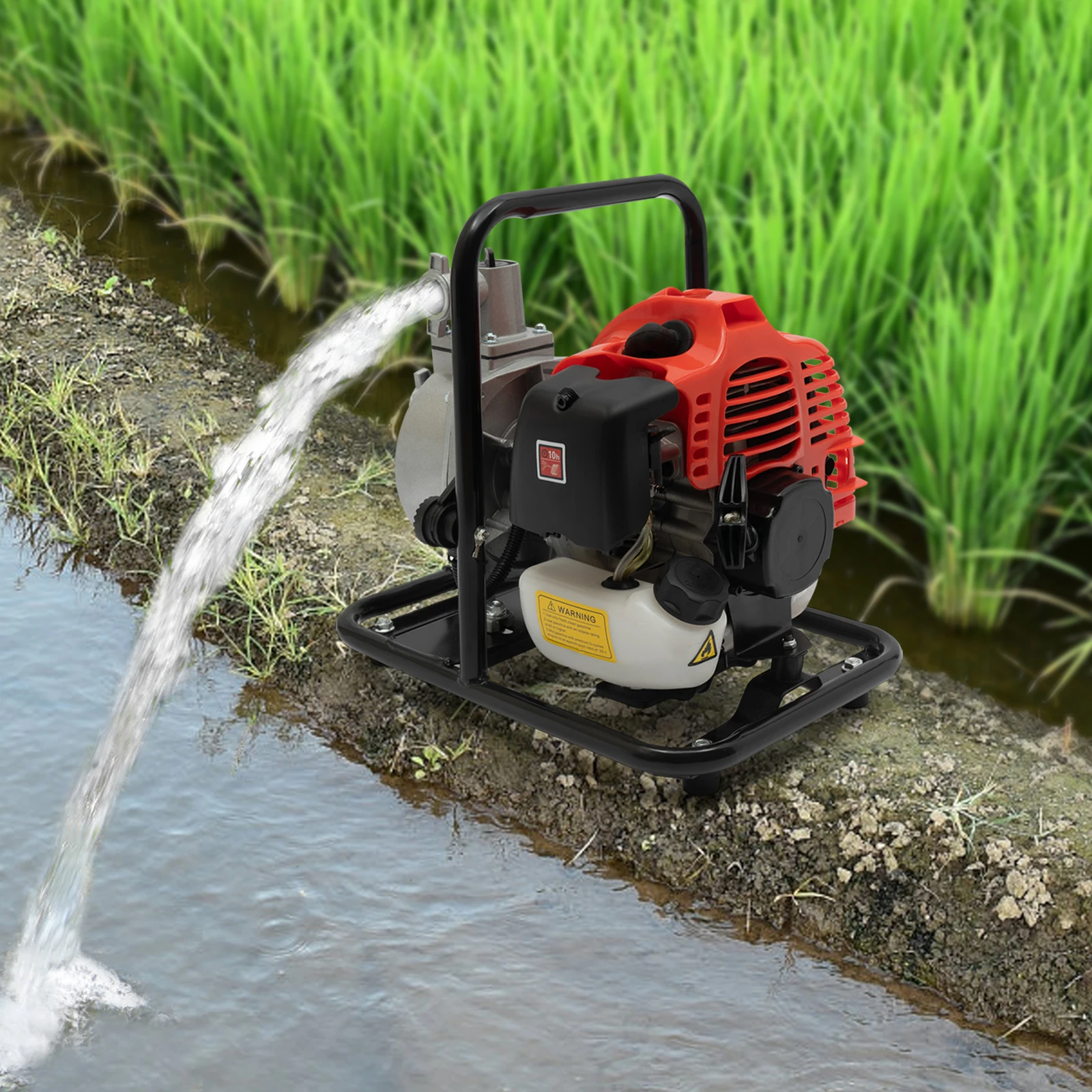 1.25KW Water Pump Anti-Rust Air-Cooled 1In Gas-Powered Power Multi-function Equipment for Firefighting and Fishpond Aquaculture