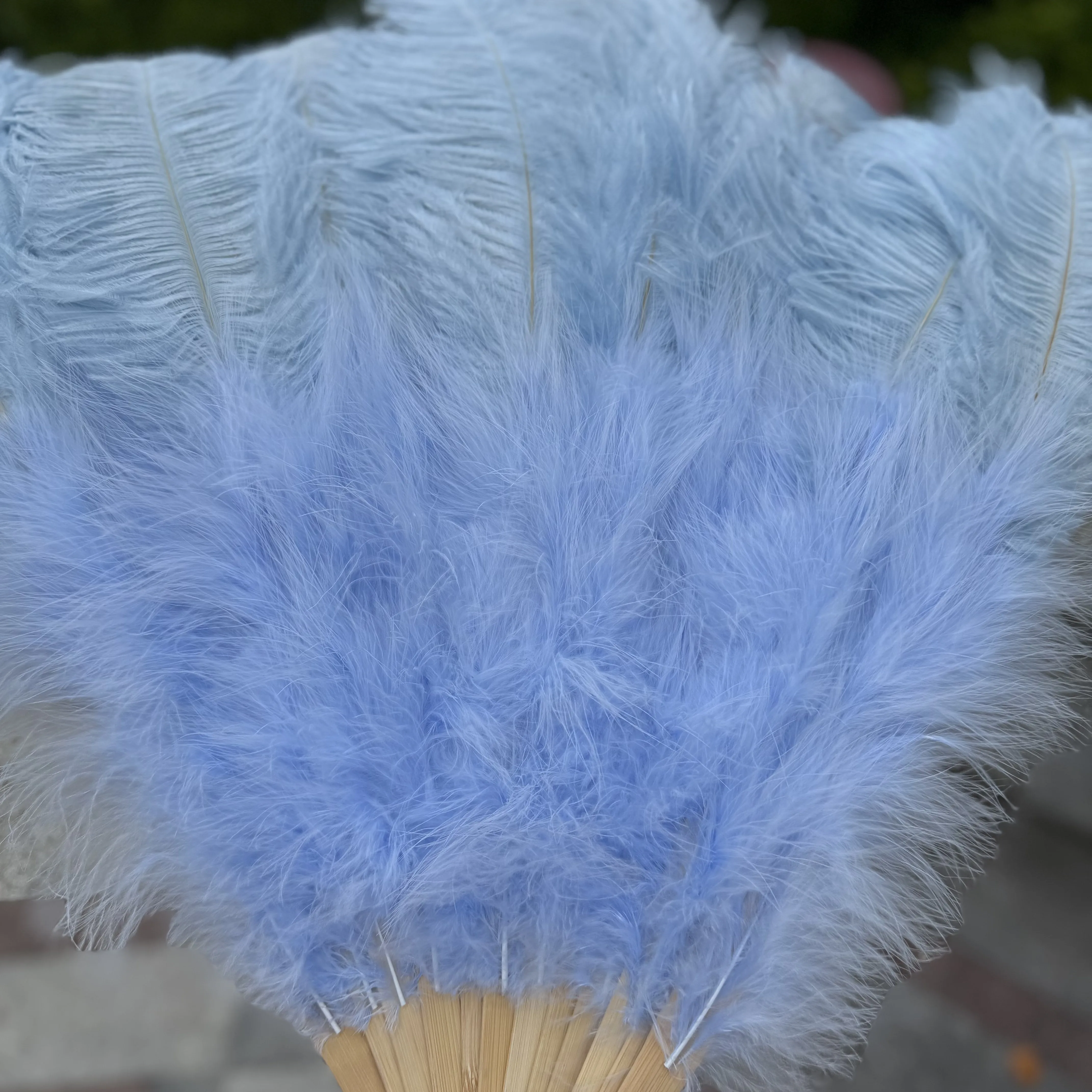 100/130Cm Big Pink Ostrich Feather Dance Fans Foldable Hand Held Plume Fan Decorate Halloween Party Belly Craft Accessories