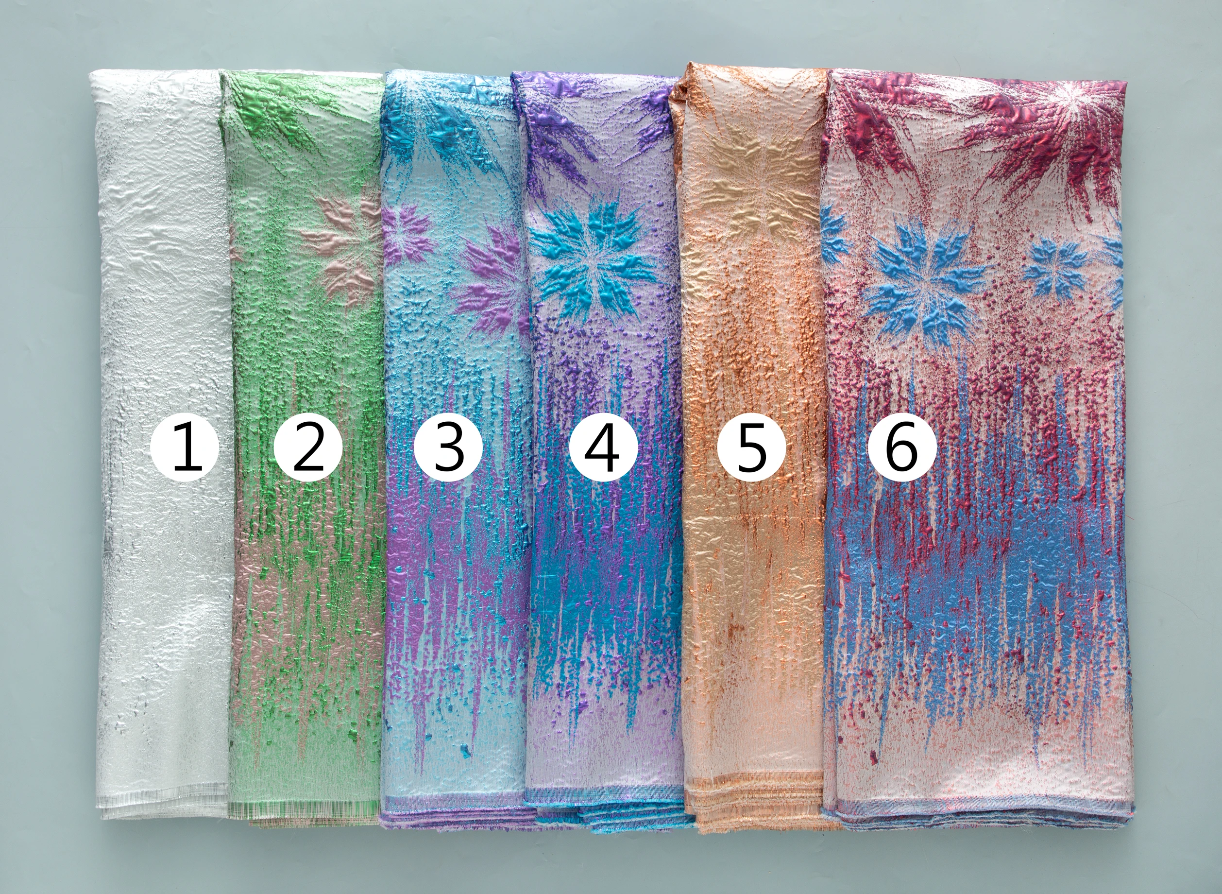 Nigerian Jacquard Lace Fabric 2025 High Quality 5 Yards Gilding African French Brocade Lace Fabric Elegant Dress for Women A4234