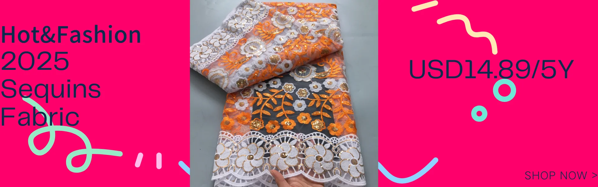 Latest 5 Yards Superb Embroidery Guipure Lace Appliques African Cord Water Soluble Fabric Bridal Sewing Garment Celebrants Wear