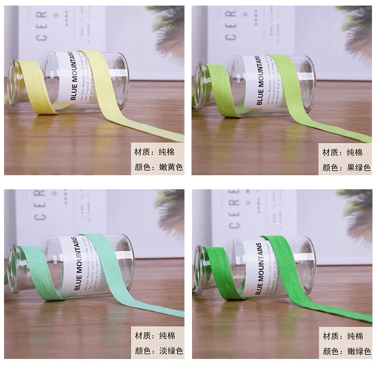 2Rolls 45Meters 2.5 Cm Pure Cotton Hemming Strip Fabric Clothing Accessories