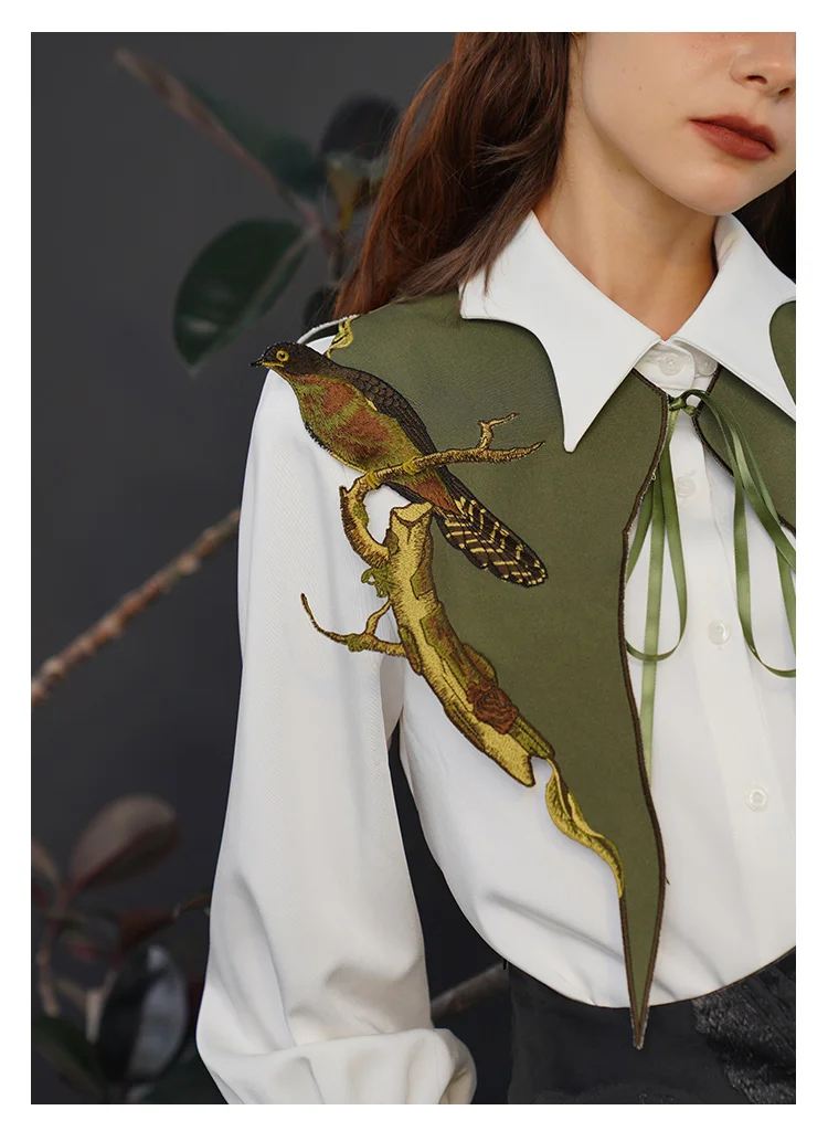 Detachable Collars for Women, Small Shawl, Embroidered Accessories, Four Seasons, Decoration, Original Design