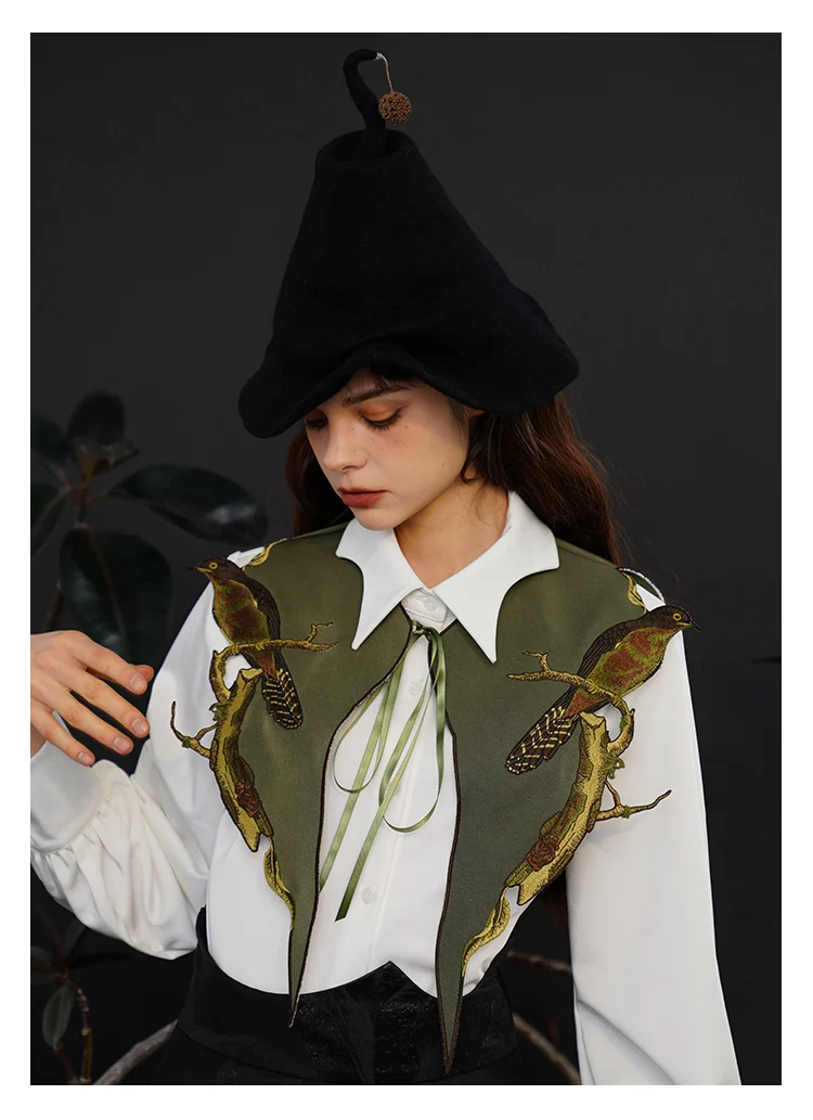 Detachable Collars for Women, Small Shawl, Embroidered Accessories, Four Seasons, Decoration, Original Design