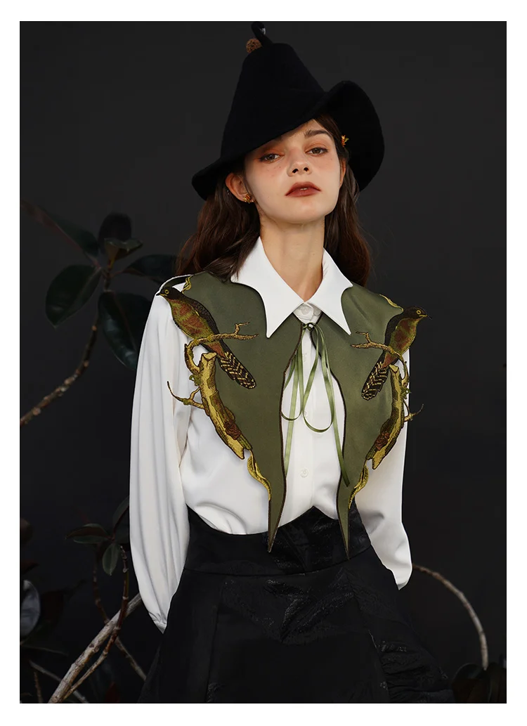 Detachable Collars for Women, Small Shawl, Embroidered Accessories, Four Seasons, Decoration, Original Design