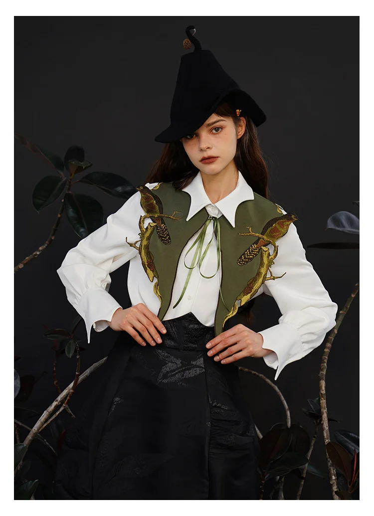 Detachable Collars for Women, Small Shawl, Embroidered Accessories, Four Seasons, Decoration, Original Design