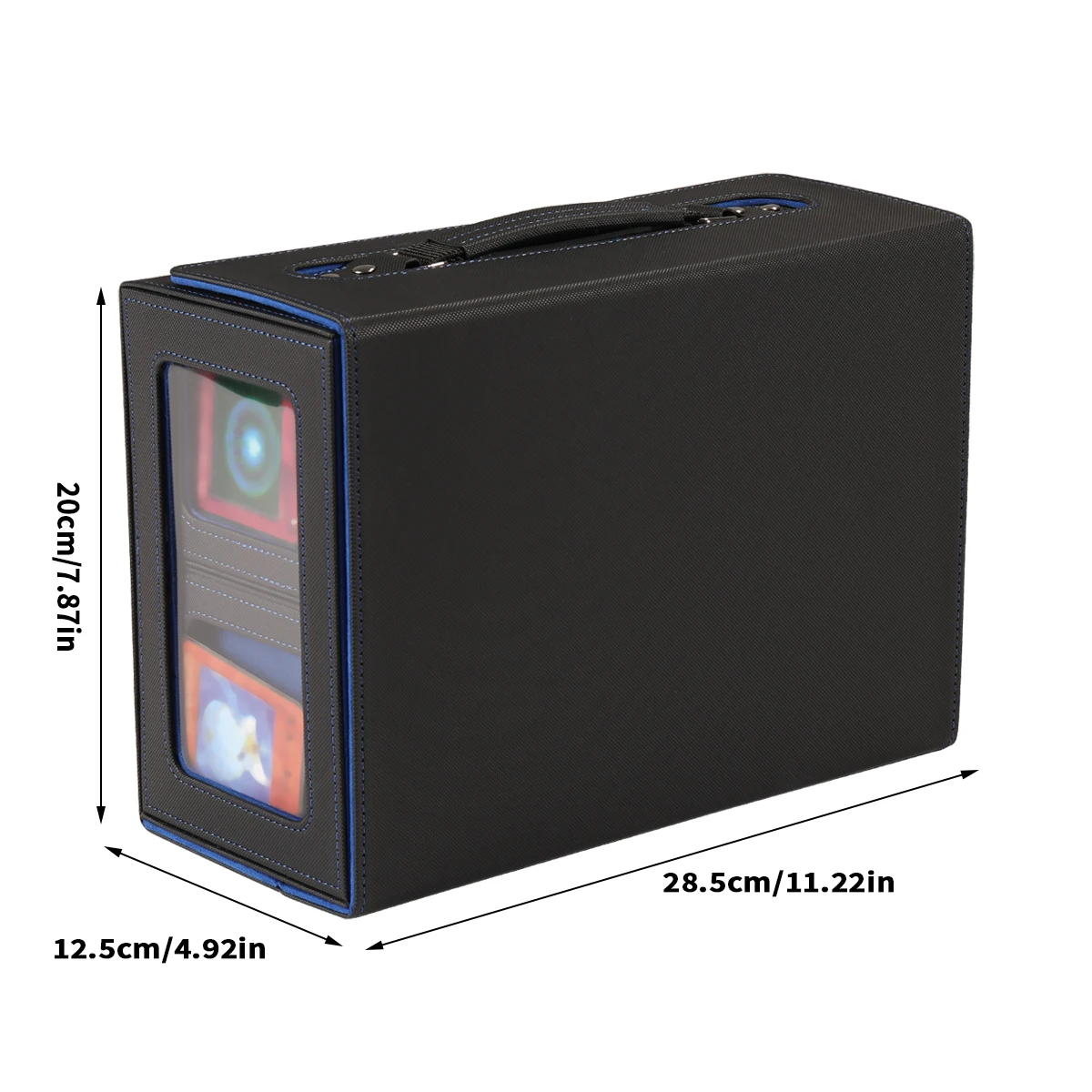 Card Box, Three Rows and Four Drawers Handheld Card Box, Multiple Colors to Choose from, Convenient for Going out and Storage