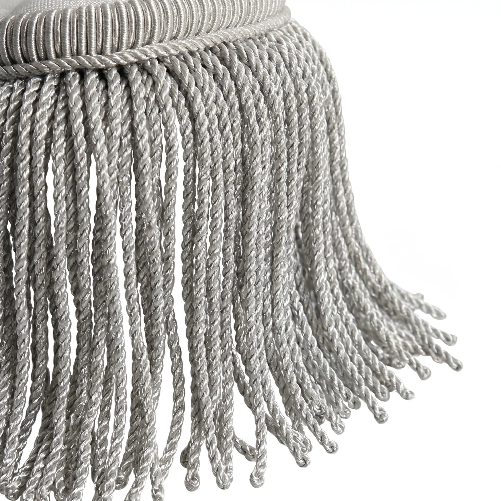 Handmade Silver Shoulder Epaulettes & Metallic Aiguillette for Formal Dress, Guard Uniform, Film Collection